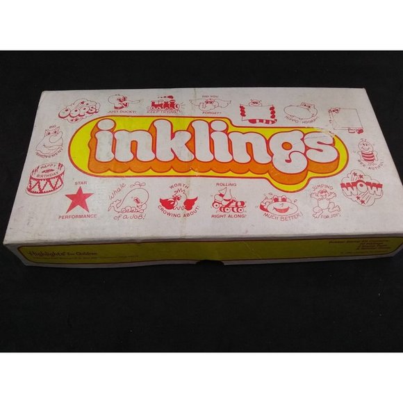 VTG 1982 Inklings Highlights for Children Rubber Stamp Kit READ - Picture 1 of 12